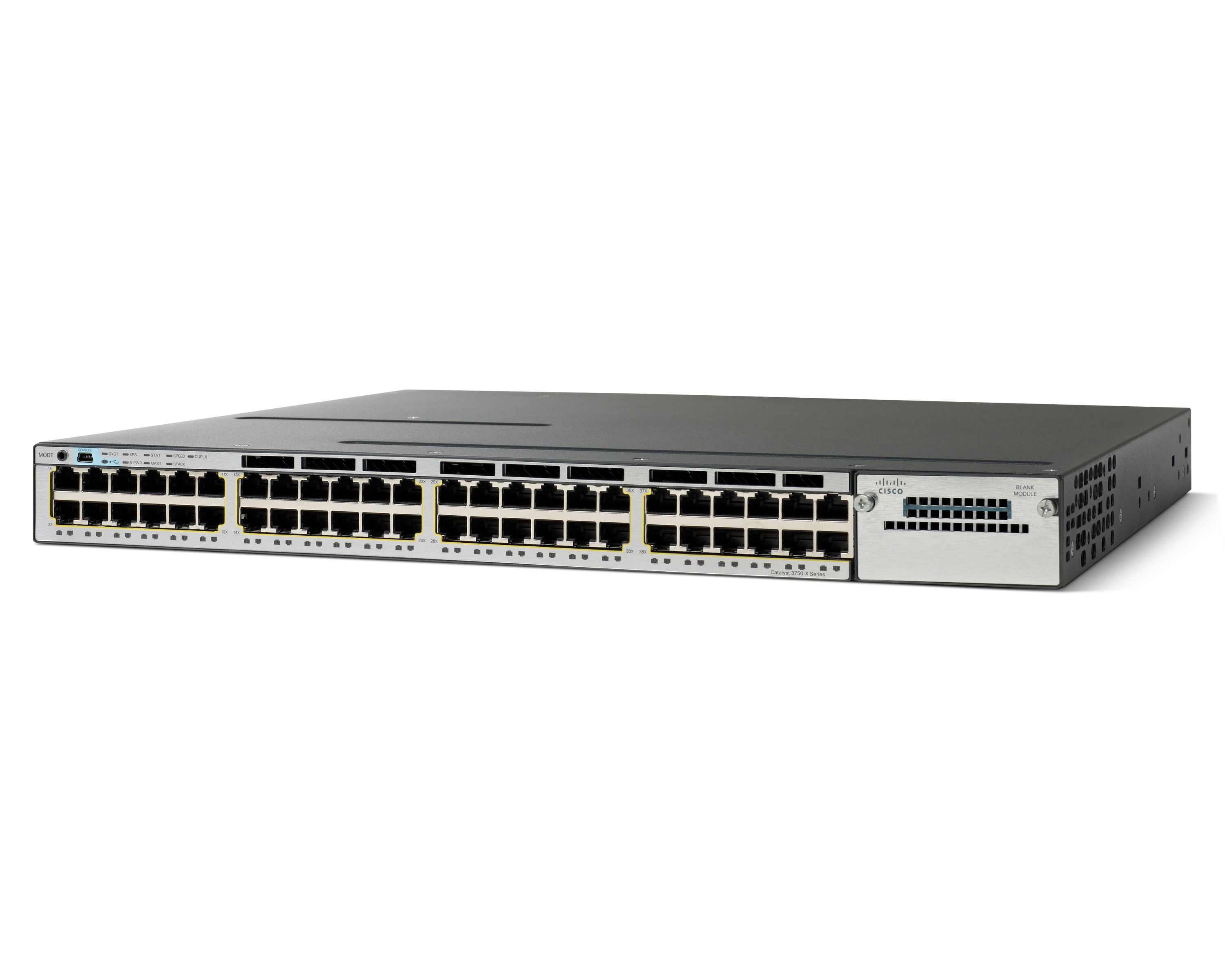 سوئیچ شبکه سیسکو مدل WS-C3750X-48T-E