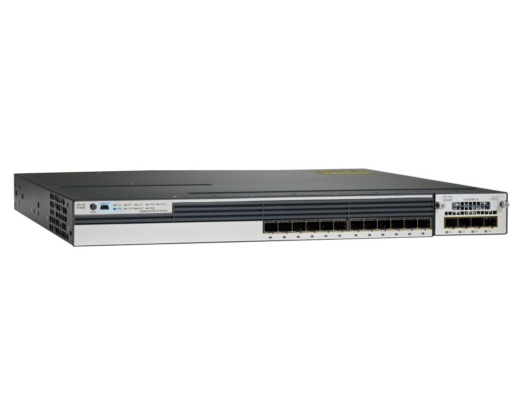 سوئیچ شبکه سیسکو مدل WS-C3750X-12S-E