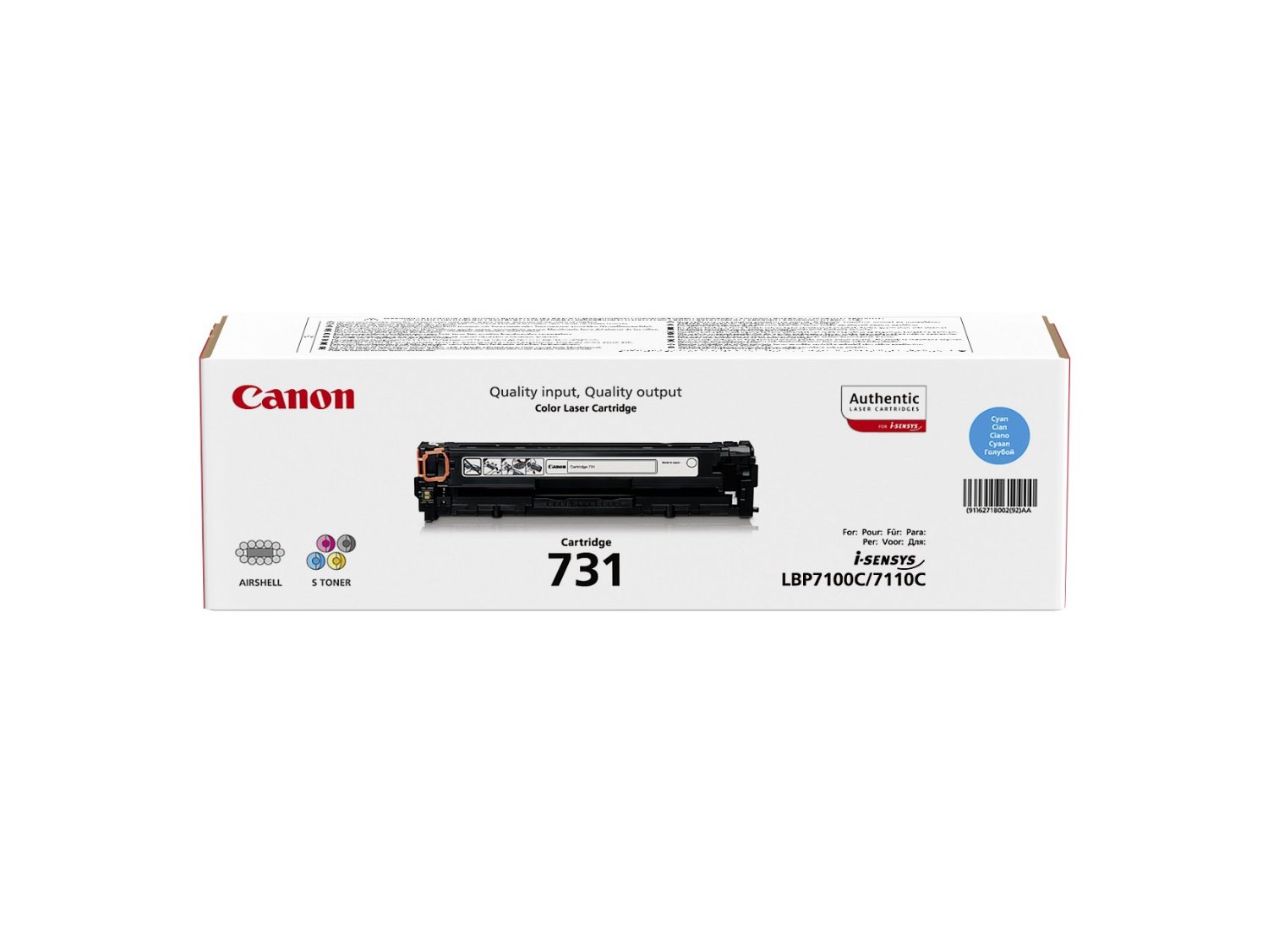 کارتریج لیزری کانن مدل CANON cyan 731 رنگ:آبی