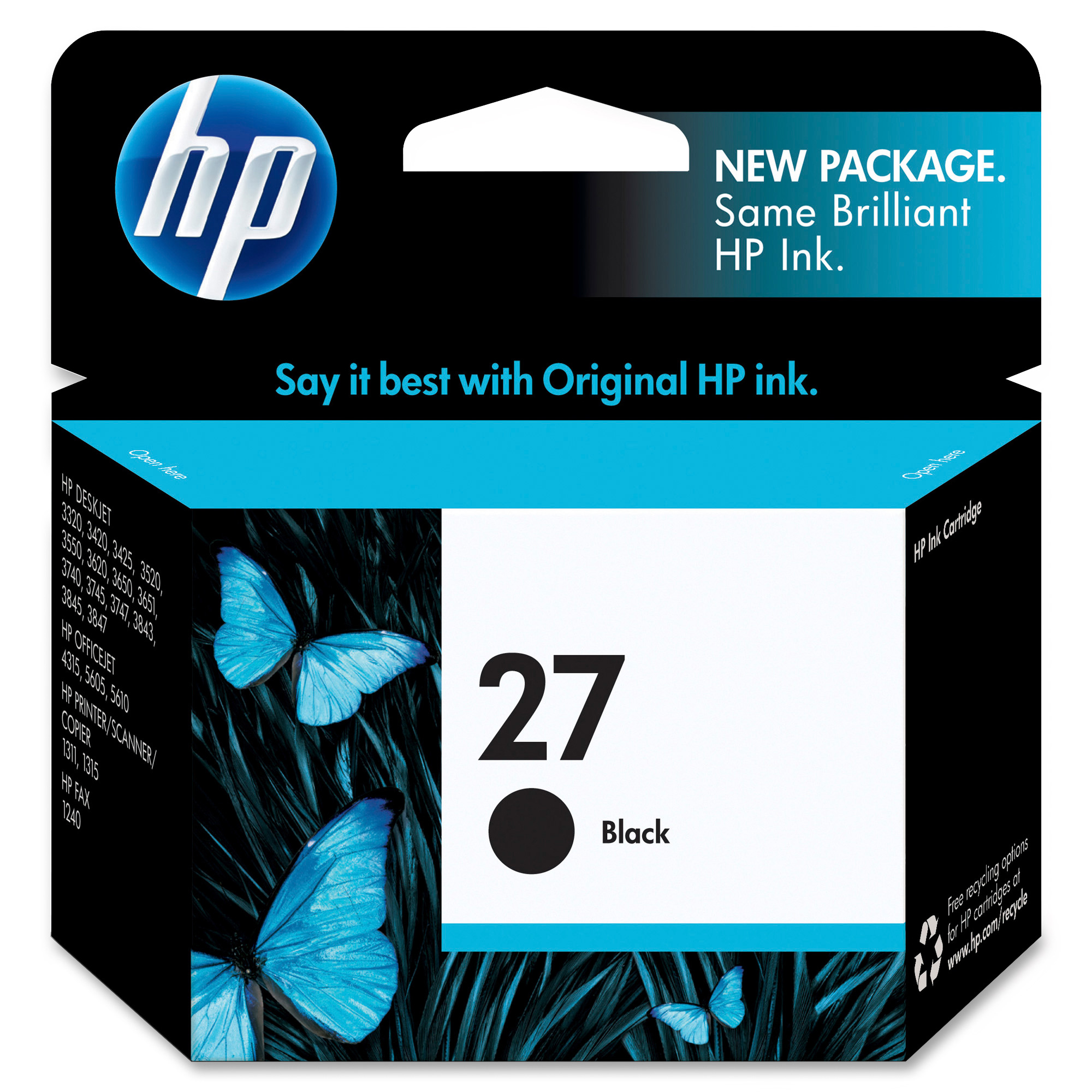 کارتریج جوهرافشان مشکی اچ پی ink 27