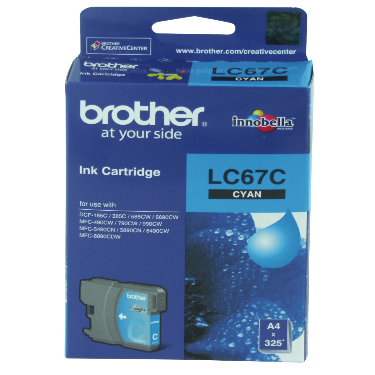 کارتریج جوهر افشان آبی  برادر LC67 C