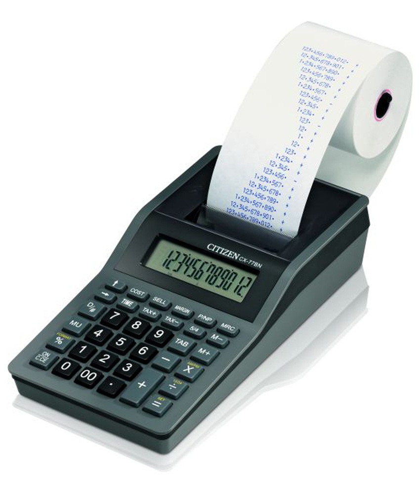 ماشین حساب چاپگر رو میزی سیتیزن CX-77BN