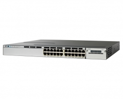 سوئیچ شبکه سیسکو مدل WS-C3750X-24P-S